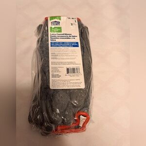 Men's  Gloves Size Large Latex Coated Project Source Gray & Red NEW!